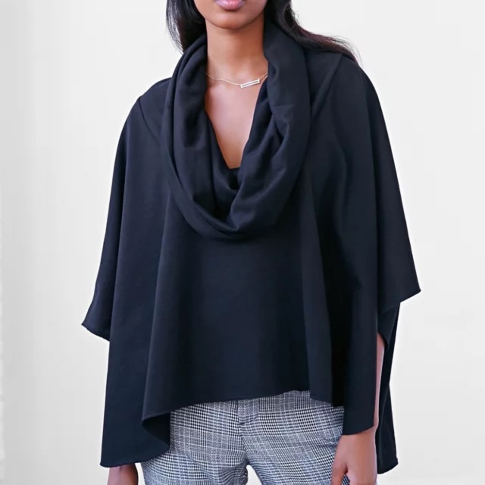 Urban Outfitters Silence + Noise Skywalker Cowl-Neck Poncho
